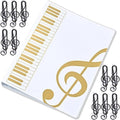 A4 Muziekmap - 160 Pagina's - Zwarte Muziekmap - Piano Map - Opslagmap - Bladmuziek Mappen - Projectmap - A4 Bestandsmap - Portfolio Mappen - Document Mappen - Waterdicht - Hoge Capaciteit