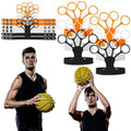 6st Basketbal Schiethulp, Verstelbaar Basketbal Schiethandtrainer 3 Kleuren Basketbal Schiethandschoenen Siliconen Basketbal Schietuitrusting Gadget voor Het Verbeteren van Schot en Vorm
