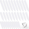 Kraagstaafjes voor herenoverhemden - 30 stuks, 5/6/7 cm, van plastic voor perfecte pasvorm van de hemdkraag - voor heren, vader, echtgenoot