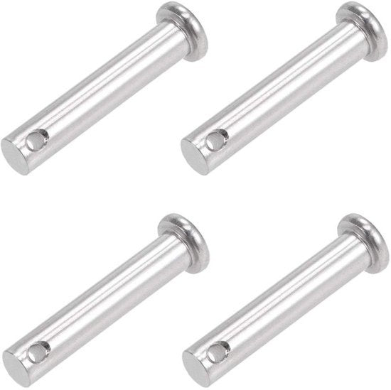 Pin Lock 8mm x 40mm - T-vorm - 304 RVS - 4 Stuks