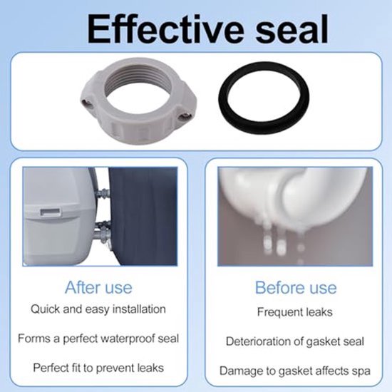 Schroefrubberen afdichting O-ring P61514, Vervangende onderdelen voor schroefrubberen afdichting O-ring Hot Tub-onderdelen A Afdichtingen Pakkingen Ringen voor Lay-Z-Spa A Saluspa