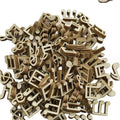 200 Stuks Houten Muzieknoot Gemengd, Decoratie voor Muzieknoten, Houten Muzikale Nootvormen, voor Concerten, Bruiloften, Kerstfeesten, Huishouddecoratie