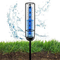 Vorstbestendige regenmeter voor de tuin met zonne-energie - professioneel en hoogte verstelbaar