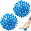 Igel Ball Harde Massagebal, Set van 2, Massagebal met Noppen, Rugbal voor Voet, Hand, Rug, Spiermassage, voor Plantaire Fasciitis, Spierregeneratie, Myofasciale Ontspanning, Pijnverlichting (Blauw)