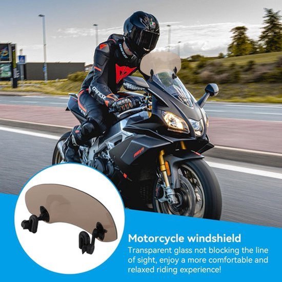 Windscherm Extension Verstelbare Clip Op Windscherm Extender Wind Air Deflector Voor Motorfiets