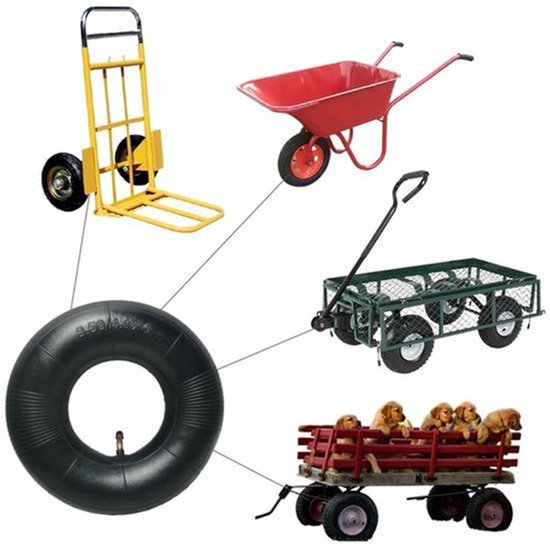 4.10/3.50-4 Trolley Binnenband - Diameter 260mm - Geschikt voor Tuinkarren en Bolderkarren