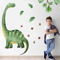 Dinosaurus Muurstickers Set - Grote Groene Dino Bladeren - Speelkamer en Klaslokaal - Kinderkamer Decoratie