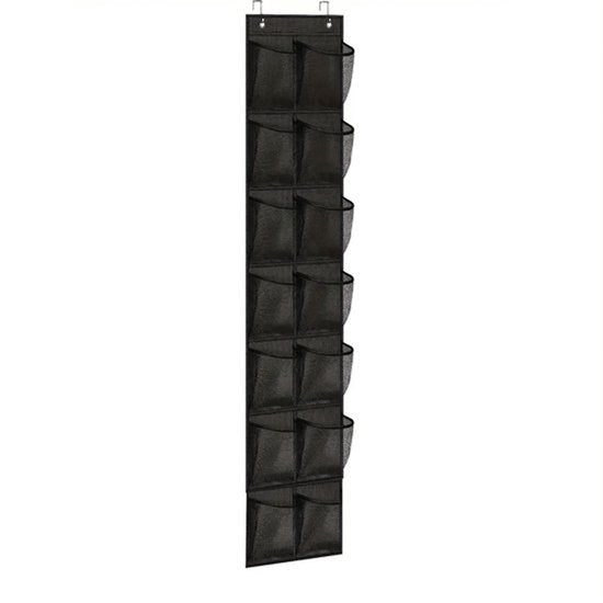 Hangende schoenentas met 12 compartimenten - schoenenkast - schoenen opbergsysteem - Zwart - Meerlaags opbergontwerp - 165*29CM