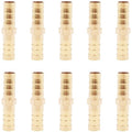10PCS Messing Slangfittingen 8mm Gas Fittings Rechte Tuinslang Connector voor Lucht Water Olie Gas Brandstofslang Aansluitingen