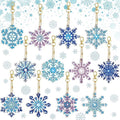 Diamond Painting set Kerstmis - Hangende sleutelhanger - Winter thema - Blauw - 12 stuks
