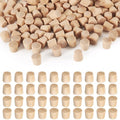 160 stuks houten pluggen met platte kop, 5 mm houten pluggen voor schroefgaten, houten doppen voor schroefgaten, pluggen voor houten schroefafdekkingen voor meubelreparatie