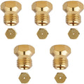 5-delige butaangas nozzles, gasinjector, sproeifles, conversiekit, butaangas en propaan gas nozzles, universele gasfornuis injectoren, propaan gas sproeier