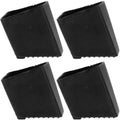 Laddervoeten, Set van 4, Laddervoeten, Beschermende doppen voor ladders, Rubber laddervoeten, Antislip laddervoetbedekking voor laddervoeten, Universele laddervoetbedekkingen, 50 x 22 mm