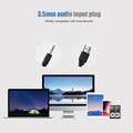 Draagbare Soundbar, Stereo Soundbar met USB-kabel Muziekspeler, Bass Surround Geluidsbox met 3.5mm Audio Plug voor PC, Mobiele Telefoons, Desktop, Laptop, TV, Tablet MP3, MP4 (Zwart)
