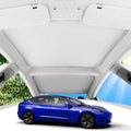 Glazen dakzonnescherm voor Tesla Model 3 - Highland - Dakzonwering - Reflecterende hoezen