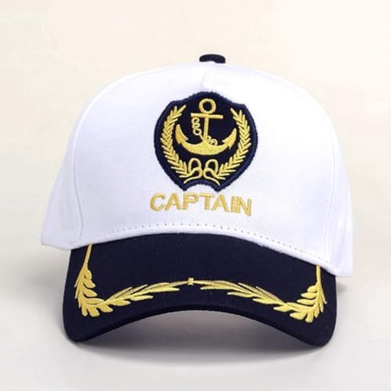 Feestjurk kapitein baseball pet voor mannen vrouwen, schipper zeeman kapitein hoed, marine kapitein kostuumaccessoire, mariniers admiraal pet voor halloween cosplay