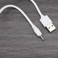 2 stuks USB DC Oplaadkabel Compatibel met Huion P80/GT-P80/PF150/Q11K V1/UGEE M708/2150 Tekentablet Pen DC 2mm Apparaat Oplaadkabel Wit 1M