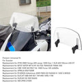 Universele Motorfiets Windscherm Verstelbare Windafscherming voor MT07 MT09 MT10 R1 R3 FZ6 TMAX530 TMAX 500 (Transparant) - Bescherming tegen Wind - Montage-accessoires Inbegrepen
