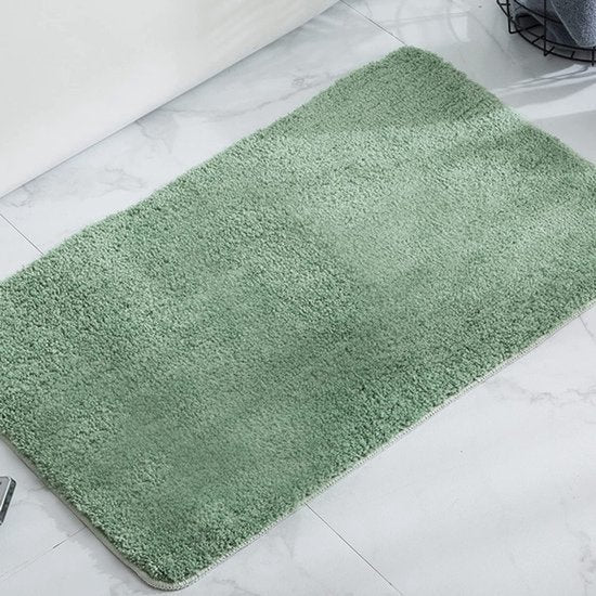 Antislip Badmat - Zachte Microvezel Douchemat - 1 stuk - Groen - 60 x 90 cm