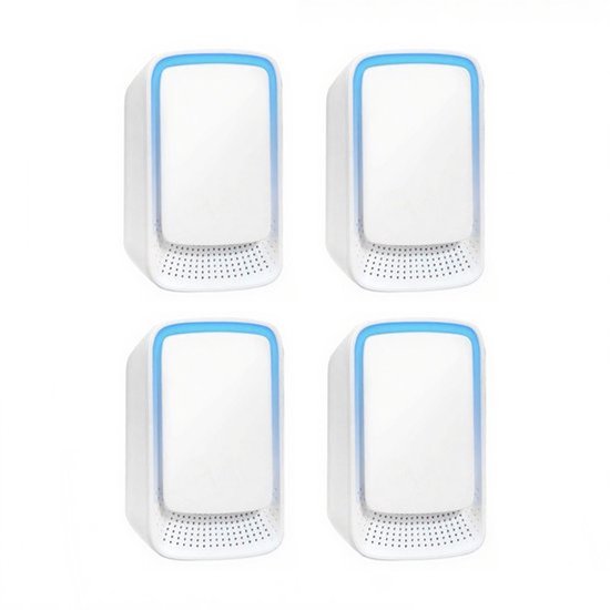 Luchtreiniger - 4-pack plug-in negatieve ionen luchtreiniger - Negatieve ionen luchtreiniger - Luchtreiniger voor thuis - Negatieve ionen luchtreiniger - Luchtverfrisser - Ionisator - Wit