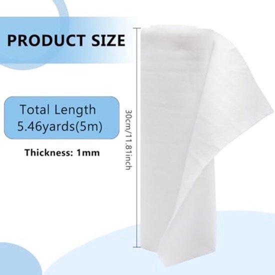 Witte Luchtfilterrol 5m x 30cm - Elektrostatisch Ventilatiefilter voor HVAC, AC en Verwarming