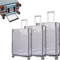 Transparante PVC hoesjes-set voor koffers van 20/24/28 inch - Waterdicht en stof- en krasbestendig