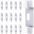 - Verticale jaloezieën reparatie set - Accessoires - Tinnen - Vervanging - Herbruikbaar - Metaal - Tabbladen - Haken - 16 stuks - Zilver - Bevestigen - Geschikt voor verticale jaloezieën
