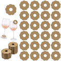 200 stuks wijnglas naamlabels 50 mm bloemvormige wijnglasmarker lege wijnglashanger cocktail champagne-etiket feestgast identificatienummer