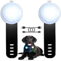 2 stuks LED Lampje voor Honden - Oplaadbaar & Waterdicht - Veiligheidslampje Hond - LED dierenlampje - Halsbandlicht - Halsband Voor Honden - Verstelbaar - Perfect Voor Huisdieren Nachtwandelingen, Buitenshuis