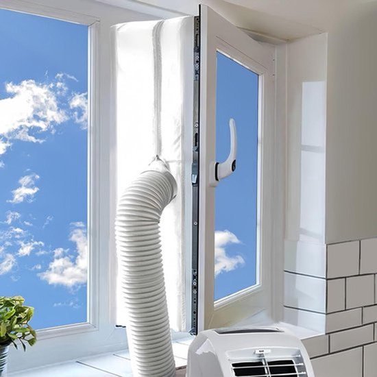 Raamafdichting voor mobiele airconditioners met buiskanalen en ritssluitingen - Voor airconditioning en dakramen