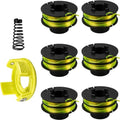 Grastrimmer Trimmerspoel lijn geschikt voor Ryobi RAC118 RLT3525S, 1,2 mm 8,4 m grastrimmer spoel vervanging spoel lijnen geschikt voor Ryobi RAC118 RLT3525S (6 spoel+1 deksel+ 1 veer)
