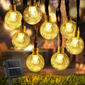 Zonneslingerlichten voor buiten - 12 m, 100 LED buitenlichtjes - 8 standen IP65 waterdichte zonne-lichtjes voor buiten - Voor tuin, bruiloft, feest, decoratie - Warm wit
