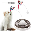 3-in-1 Elektrisch Interactief Kattenspeelgoed met Vlinder - Zelfbezigheid en Intelligentie voor Katten