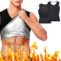Sauna Vest voor Mannen, Slankende Zweetvest, Afvallen, Fitness-Workout, L/XL, Zwart