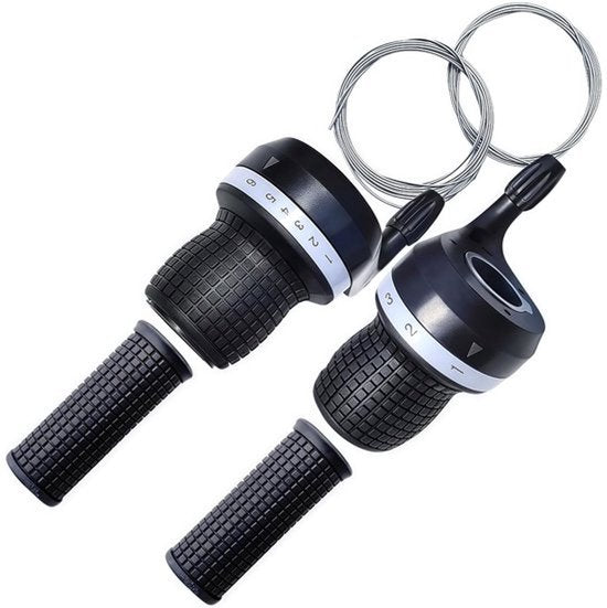 Draai Grip Fiets Versnellingshendel, Shifter Draai Derailleur Grip, Mountainbike Derailleur Grip, Universele Derailleur 3 x 7 Versnelling Mountain Gear Hendel voor Mountainbikes
