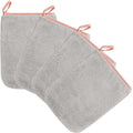 Set van 4 Washandjes 16 x 23 cm Koraalfleece Microfiber Wasdoek Zachte Washandjes voor Gezicht Lichaam Grijs