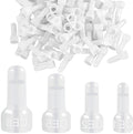 Gesloten einde krimpconnector draadkapjes terminal - 420 stuks - elektrische draadconnectoren - 22-16/16-14/12-10/8-6 gauge splice assortiment kit - kabelconnectoren met nylon isolatie