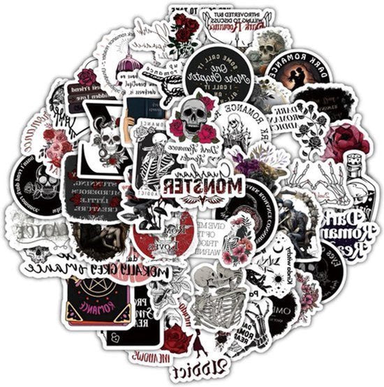 120 stuks Boekenstickers Dark Romance Halloween Kindle Stickers