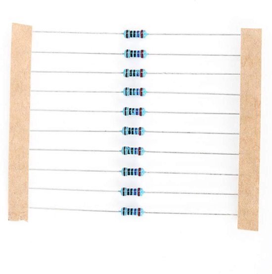 300 Stuks Weerstandsset 1K-1M Ohm 1/4w Metaalfilm Assortiment Kit met Kleurgecodeerde Banden