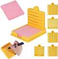 Sjabloon 5 Stuks voor Plaknotities - Herbruikbare To-Do-Lijst met Opbergdoos en Papier - Geel