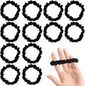 Set van 12 haaraccessoires voor vrouwen en meisjes met haarscrunchies, skinny scrunchies, satijnen haarbanden.