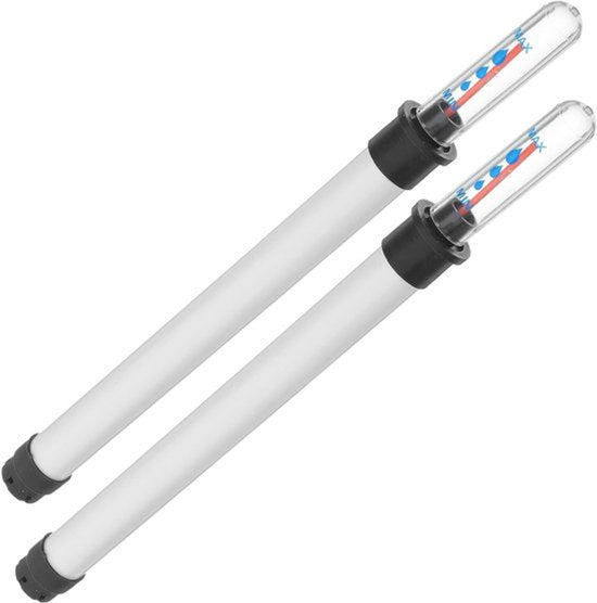 Set van 2 waterniveaumeters van 36 cm voor hydrocultuur en potplanten, eenvoudig af te lezen en ideaal als vervanging voor groeipotten en bloembakken met 180 ml capaciteit