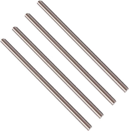 1mm Ronde Stalen Staaf HSS Draaibank Bar Voorraad Tool 100mm Lang voor As Gear Boor Draaibanken Boring Machine Draaien Miniatuur As Cilindrische Pin DIY Craft Tool 20 STKS
