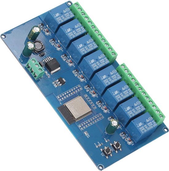 Programmeerbare 8-kanaals Relaismodule DC5-30V met ESP32 WiFi BLE voor Smart Home - Draadloze Besturing en Ontwikkelingsprojecten .
