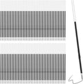 100 stuks balpen inkt - pen vullingen - intrekbare balpen vullingen - 10,2 cm zwarte inkt navulling - zachte klik pennen - glad schrijven - medium punt - voor dagboek - kantoor - schoolbenodigdheden