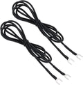 Aarde Draad - Draaitafel - 1 Meter - Vork Terminals - 22AWG - Audiotoebehoren - Vinylspeler - Zwart - Onderdelen - Draaitafel Accessoires - Geschikt voor Audio Technica Model 2 stks 1M