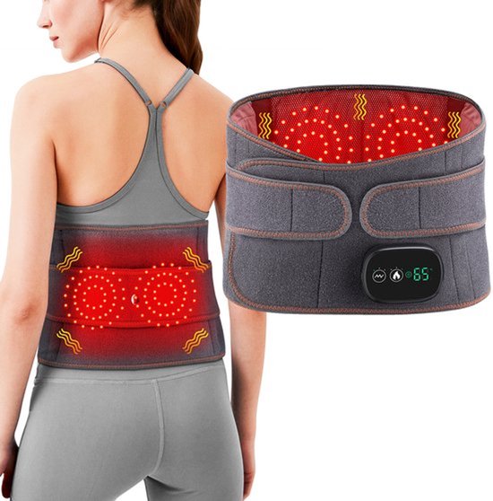 Elektrisch Rug Massage Apparaat - Rugmassageband - Met Infrarood Licht - Warmte En Trillingen