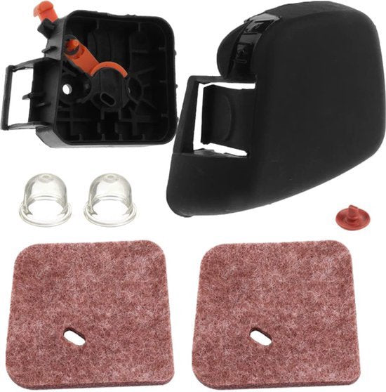 Luchtfilterdekselset voor Stihl FS55R FS38 FS45 FS46 FS55 FS55C FS55RC HL45 HL45Z HL45DZ KM55 Draadtrimmer Onkruidverdelger, Vervangt # 4140 124 2800 4140 141 0500 41 28/42 88888 140 cm 2850