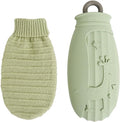 Warmwaterkruik met Hoes - Siliconen - Draagbaar - 500ml - Mini - Warm en Koud - Groen Hert - Geschikt voor Warme en Koude Kompressen
