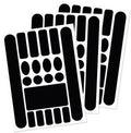 3 vellen fietsframe beschermingstape sticker, fiets achtervork beschermer zelfklevende fiets ketting beschermer beschermfolie hoes voor mountainbike ketting